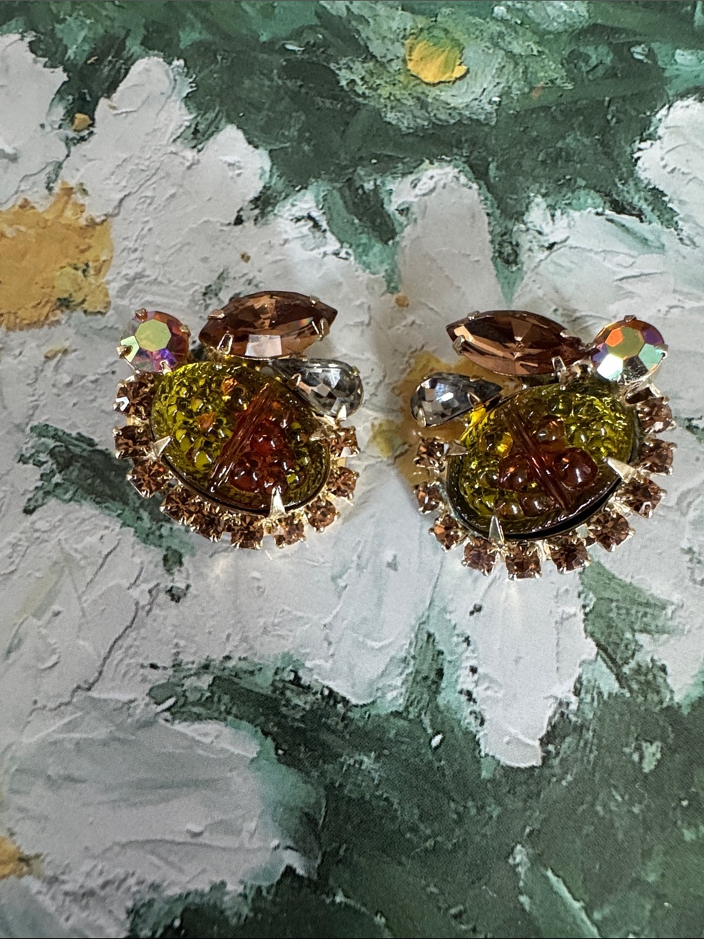 Vintage Juliana D&E clip on earrings - Picture 6 of 9